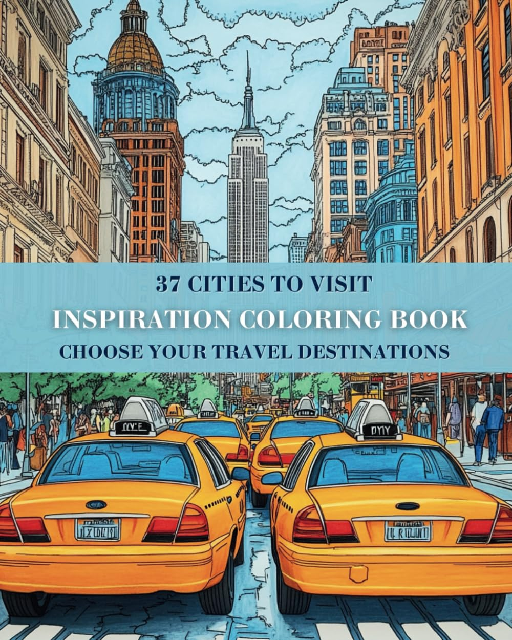 Travel coloring pages