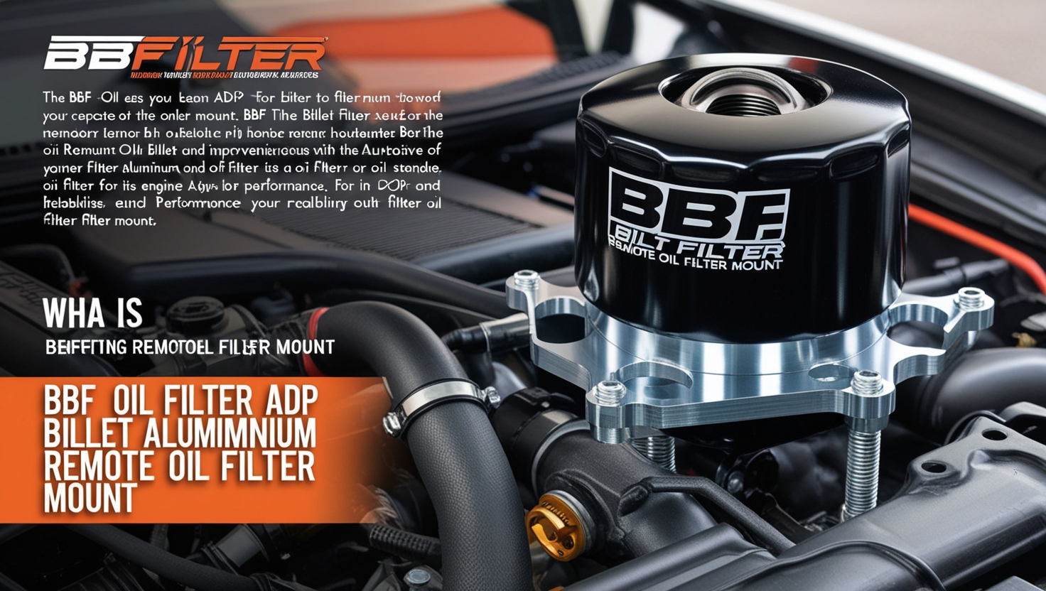 BBF Oil Filter ADP Billet Aluminum