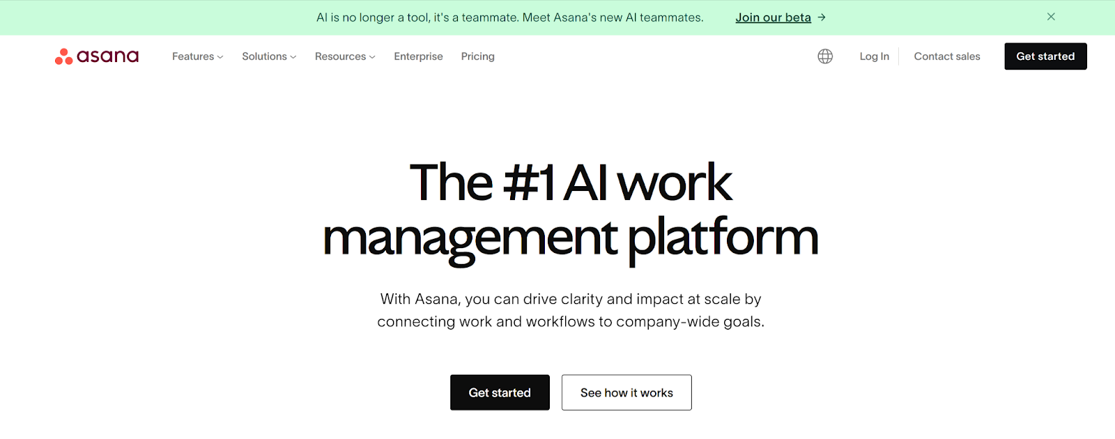 Asana project management website