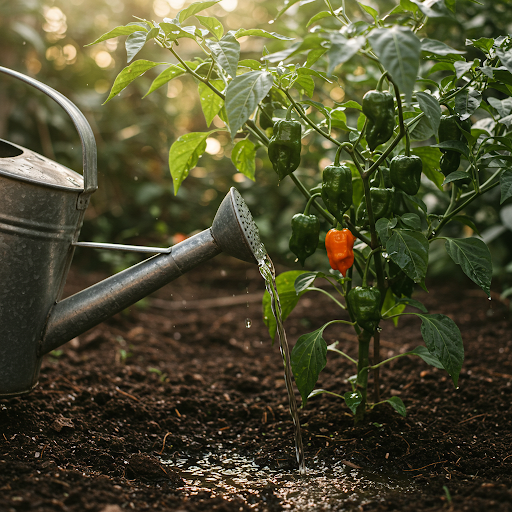 Watering and Fertilizing Habanero Plants