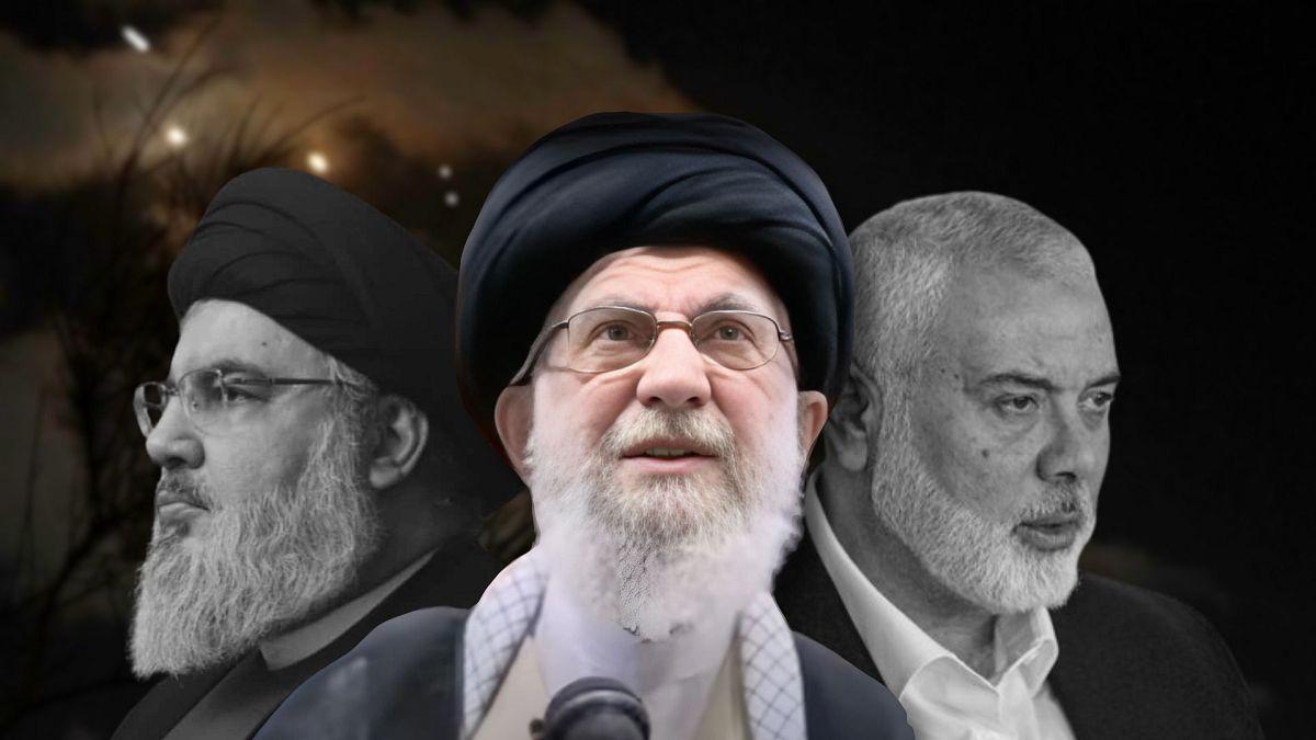 علی خامنه‌ای، حسن نصرالله و اسماعیل هنیه