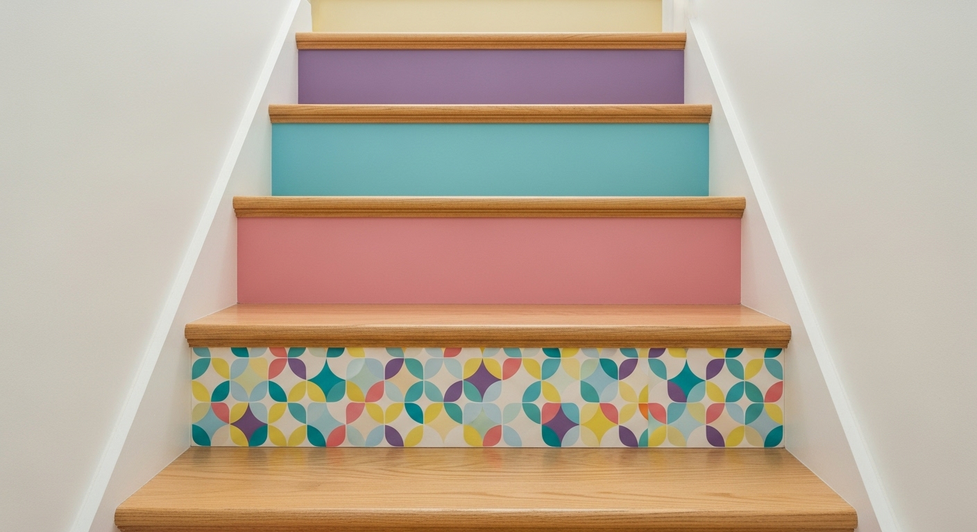 Painted Stair Risers