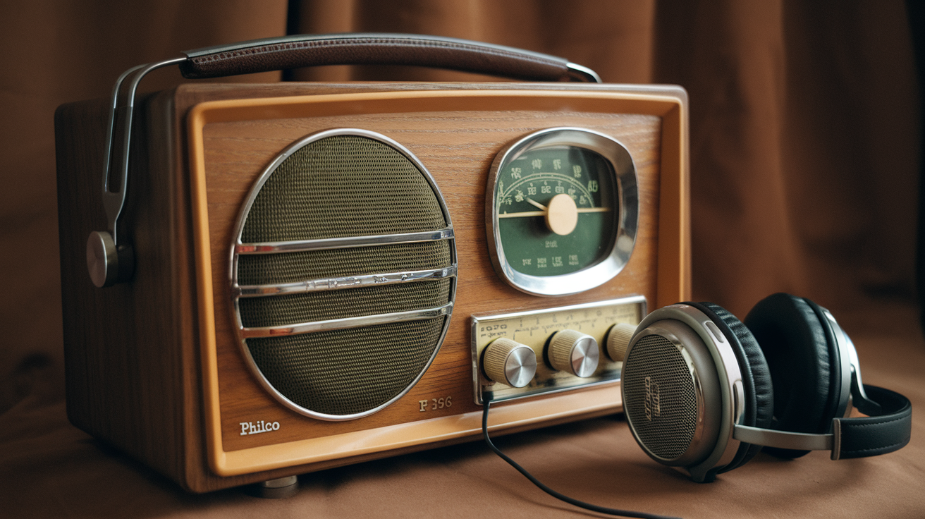 Philco 1970s Radio Twin Speaker F-266​
