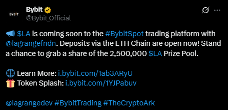 Lagrange Bybit listing