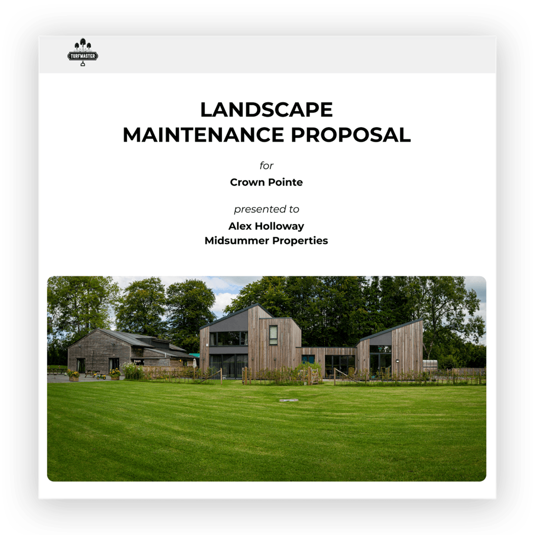 Landscaping Proposal template by SiteRecon
