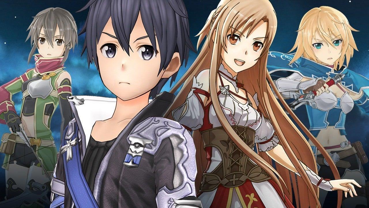 The Official Picture of Sword Art Online: Hollow Realization with its characters, One of the best anime games on PS4.