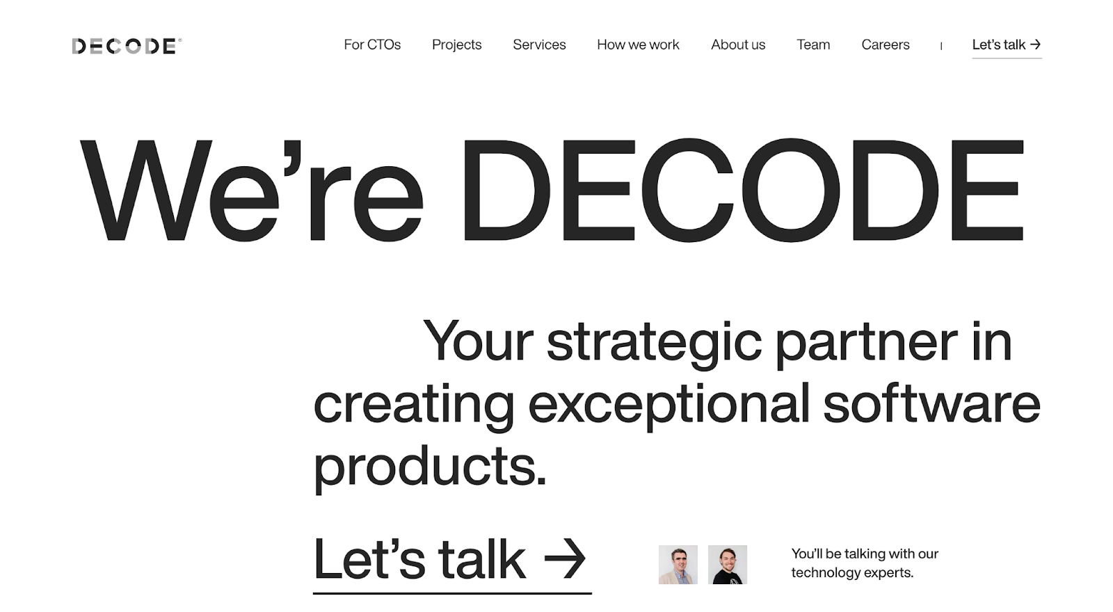 DECODE homepage