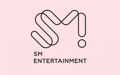 This contains an image of the logo for sm entertainment, which is designed to look like an abstract line art