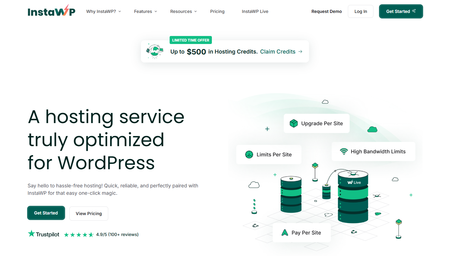 InstaWP Live- the best managed WordPress hosting provider 