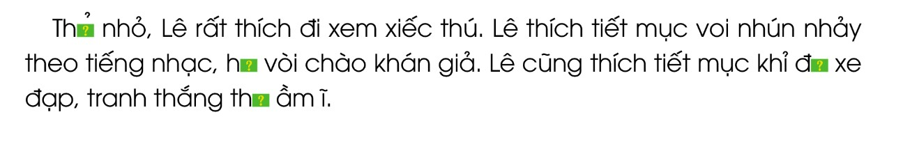 BÀI 30: QUÊ HƯƠNG CỦA EMChia sẻHãy nói với bạn về quê hương em. Giới thiệu một hình ảnh quê hương?Giải nhanh:   Tớ sinh ra và lớn lên ở Thái Bình, nổi tiếng với Bài ca năm tấn và vùng đồng bằng trù phú. Mọi người làm ruộng và sản xuất gạo xuất khẩu. Quê tớ còn có vùng biển xinh đẹp và yên bình. Tớ rất yêu và tự hào về quê hương của mình!BÀI ĐỌC 1: BÉ XEM TRANHCâu 1: Bức tranh mà bạn nhỏ xem vẽ những gì?Trả lời:Bức tranh mà bạn nhỏ xem vẽ: đồng lúa, con đò cập bến, thuyền, con cò.Câu 2: Vì sao bạn nhỏ nghĩ rằng đó là bức tranh vẽ làng quê của mình?Trả lời:Bạn nhỏ nghĩ rằng đó là bức tranh vẽ làng quê mình vì bức tranh giống buổi chiều hôm đó trời trong veo thẳng cánh cò bay.Câu 3: Nói về một hình ảnh em thích trong bài thơ.Trả lời:Hình ảnh em thích trong bài thơ là đồng lúa chín với những bông lúa chín trĩu nặng hạt cong như đuôi gà, mùi thơm lúa chín xao xuyến.Luyện tậpCâu 1: Tìm trong bài thơ một câu thể hiện sự ngạc nhiên, thích thú của bạn nhỏ khi xem tranh.Trả lời:- Trong bài thơ một câu thể hiện sự ngạc nhiên, thích thú của bạn nhỏ khi xem tranh là: Mắt bé long lanh Chợt cười ngộ nghĩnh. Câu 2: Đặt một câu thể hiện sự ngạc nhiên, thích thú của em trước một bức tranh hoặc một cảnh đẹp.Giải nhanh:Cảnh ở đây thật tuyệt!Bài viết 1Câu 1: Nghe – viếtGiải nhanh:Nghe – viết.Câu 2: Chọn vần phù hợp với ô trống: ua hay uơ?Giải nhanh:Thưở, huơ, đua, thua Câu 3: Tìm đường về với mẹGiải nhanh:a) Nón, lợm, na, lừa, lá, nấmĐường đi đúng về với mẹ là: nón, na, nấm.b) nhện, nến, bệnh viện, bập bênh, ốc sên, kênh.Đường đi đúng về với mẹ là: nhện, nến, ốc sên.Câu 4: Tập viếta) Viết chữ hoab) Viết ứng dụng: Không biết phải hỏi, muốn giỏi phải học.Giải nhanh:a) Viết chữ hoab) Viết ứng dụng: Không biết phải hỏi, muốn giỏi phải học.BÀI ĐỌC 2: RƠM THÁNG MƯỜICâu 1: Đọc câu mở đầu và cho biết: Tác giả bài đọc kể về kỉ niệm gì?Trả lời:Tác giả bài đọc kể về những kỉ niệm mùa gặt tháng Mười thời thơ ấu.Câu 2. Tìm những câu văn: a) Tả vẻ đẹp của nắng tháng Mườib) Tả vẻ đẹp của rơm tháng MườiTrả lời:a) Tả vẻ đẹp của nắng tháng Mười: Nhớ cái nắng hang tháng Mười trong như hổ phách.b) Tả vẻ đẹp của rơm tháng Mười: Những con đường làng đầy rơm vàng óng ánh. Rơm héo tảo mùi hương thơm ngầy ngậy.Câu 3: Trẻ con trong làng chơi những trò chơi gì trên những con đường, sân, ngõ đầy rơm?Trả lời:Trẻ con trong làng chạy nhảy, sưởi nắng, lăn lộn, vật nhau hay chơi trò lộn đầu xuống đất trên những con đường làng đầy rơm.Luyện tậpCâu 1: Tìm trong bài đọc các từ ngữ:a) Tả màu sắc, mùi thơm của rơm tháng Mườib) Tả hoạt động của các bạn nhỏTrả lời:a) Tả màu sắc, mùi thơm của rơm tháng Mười: vàng óng ánh, ngầy ngậy.b) Tả hoạt động của các bạn nhỏ: chạy nhảy, nô đùa, lăn lộn, vật nhau, đi lộn đầu.Câu 2: Đặt câu với một từ ngữ em vừa tìm được ở bài tập 1.Trả lời:- Đặt câu:Những con đường rơm vàng óng ánh trải dài khắp miền quê.Bọn trẻ chơi đùa, chạy nhảy trông thật vui vẻ.Bài viết 2