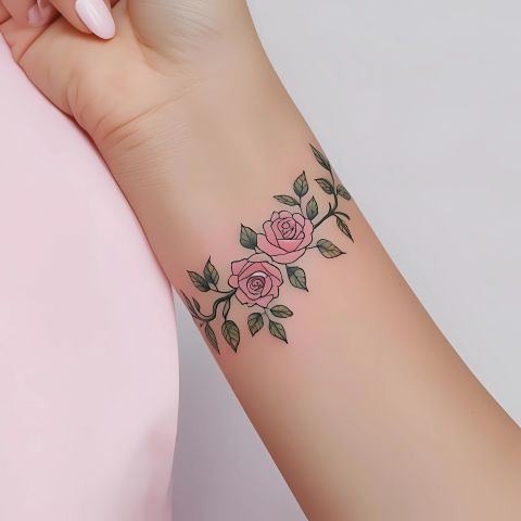 Rose Vine Tattoo