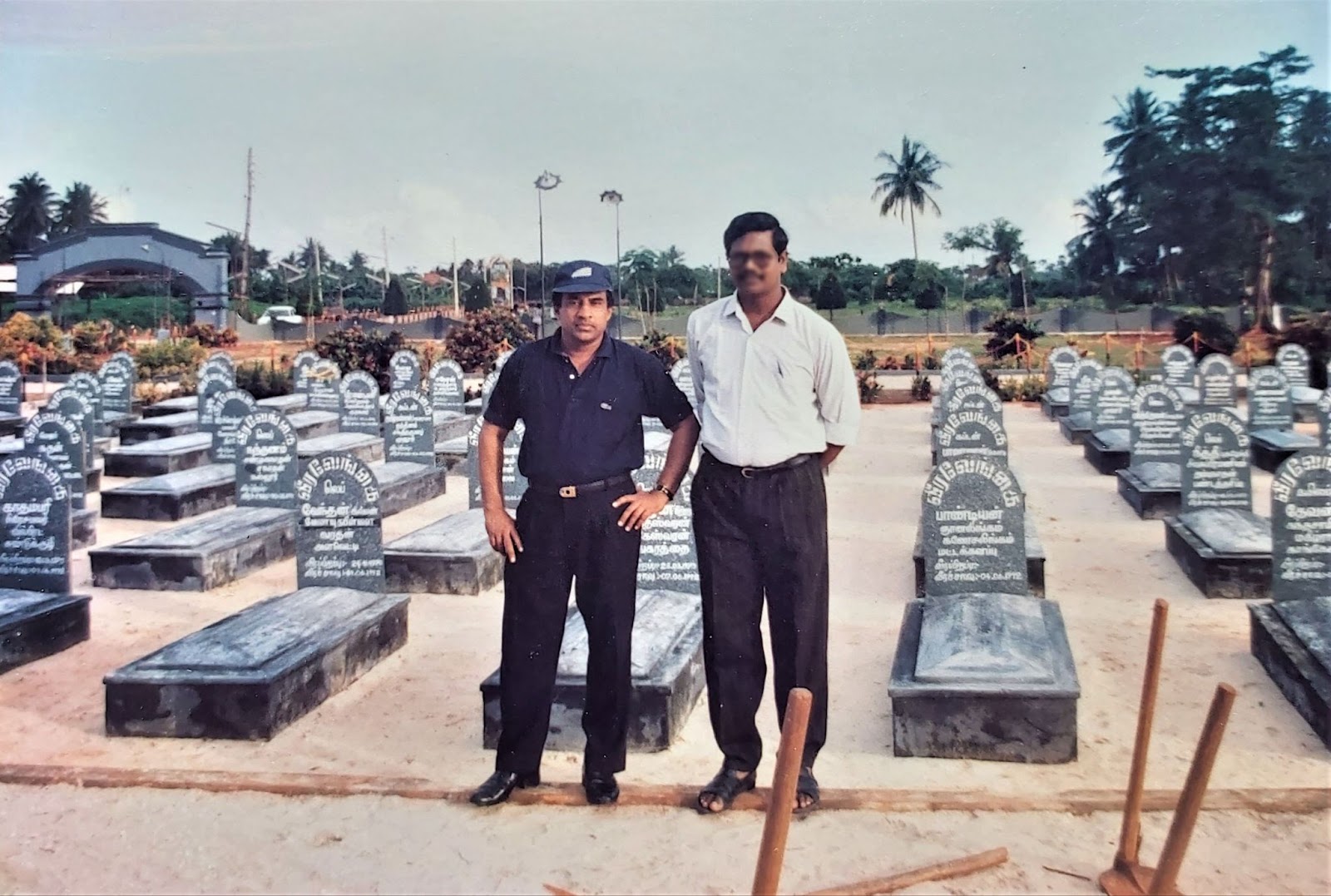 Dr.Gamini at the Kopay war cemetery