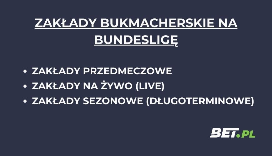 Bundesliga zakłady bukmacherskie