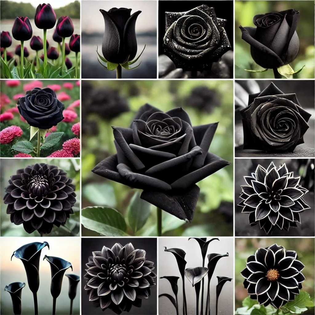 Black Flowers