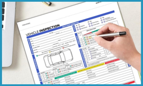 automotive multi point inspection form