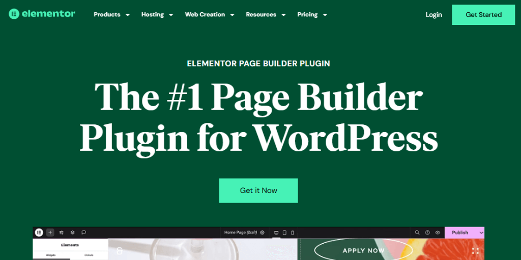 Elementor Drag and Drop Page Builder