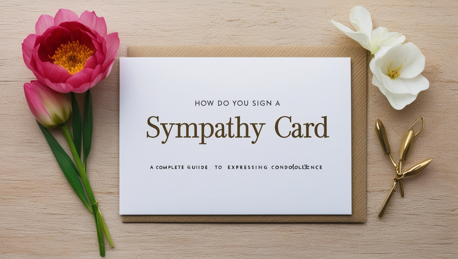 how do you sign a sympathy card​