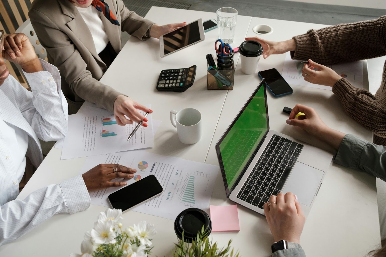 People in a meeting