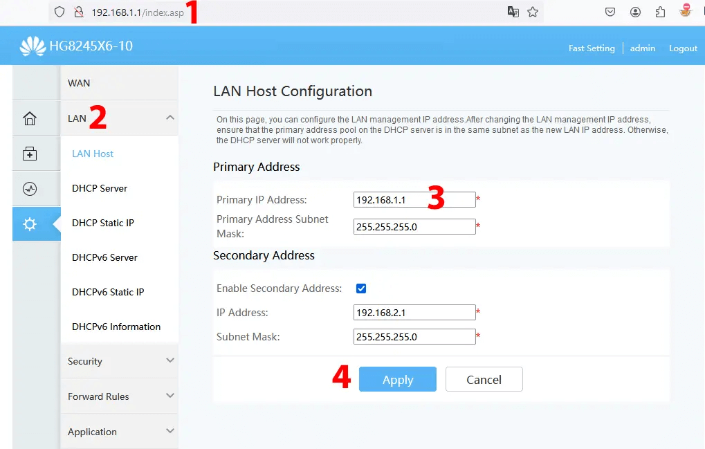 تغيير ip المودمات والراوترات