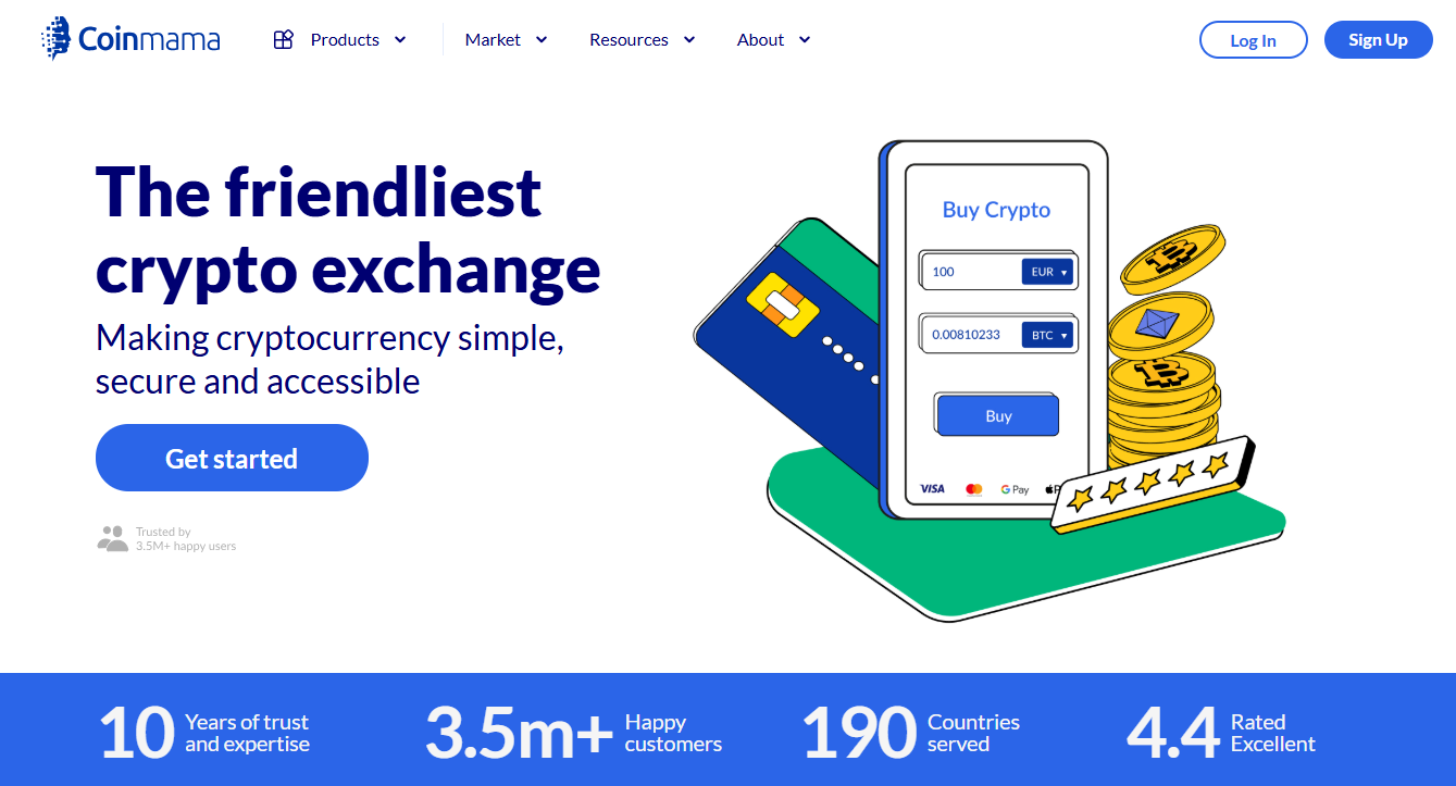 Coinmama Homepage