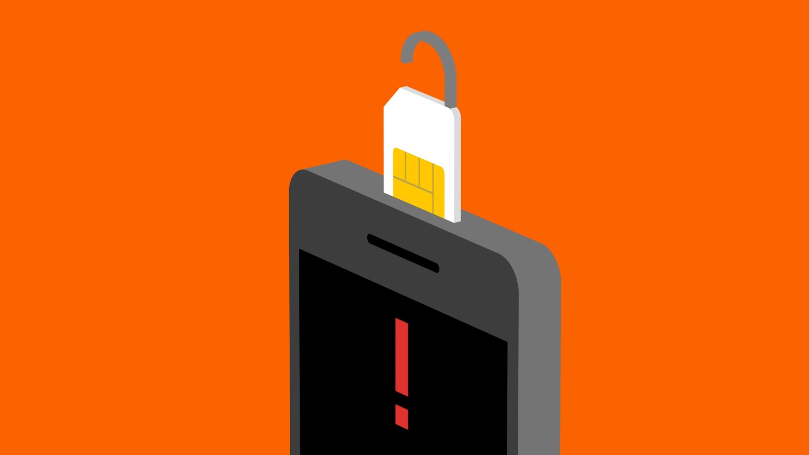 SIM swap fraud attack illustration