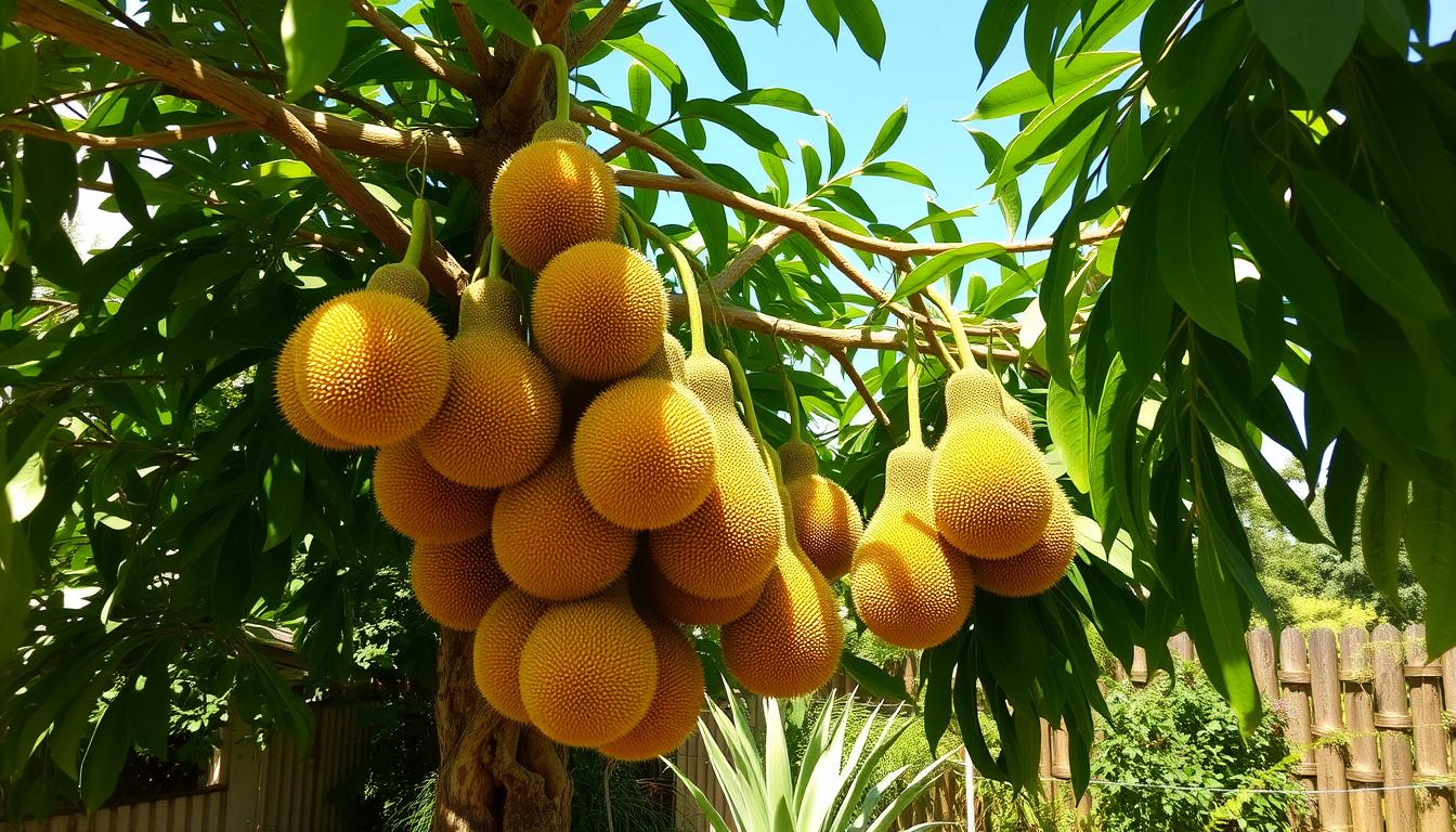 Jaqueira com frutos