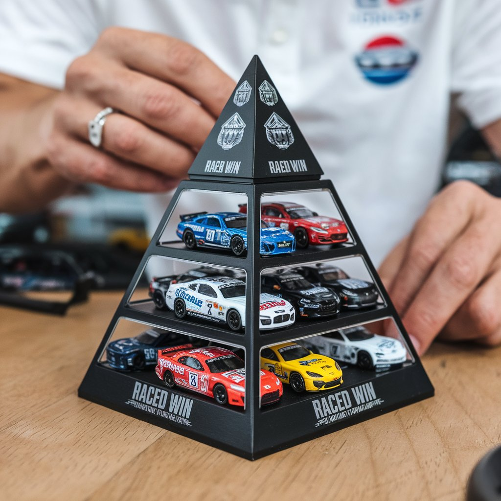 Raced Win Diecast Pyramid