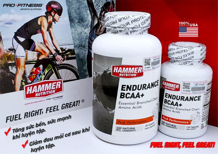 Công dụng - Hammer Nutrition Endurance BCAA+ 

