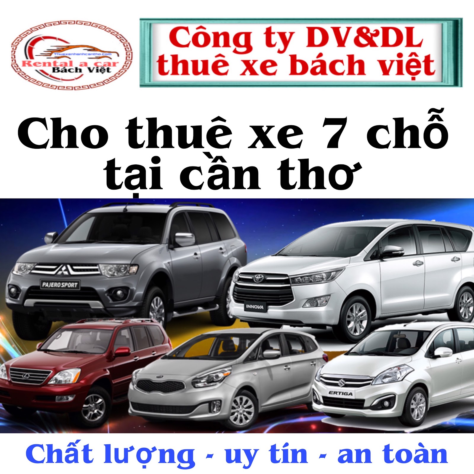 Công ty cần thuê xe 7 chỗ Những điều cần biết