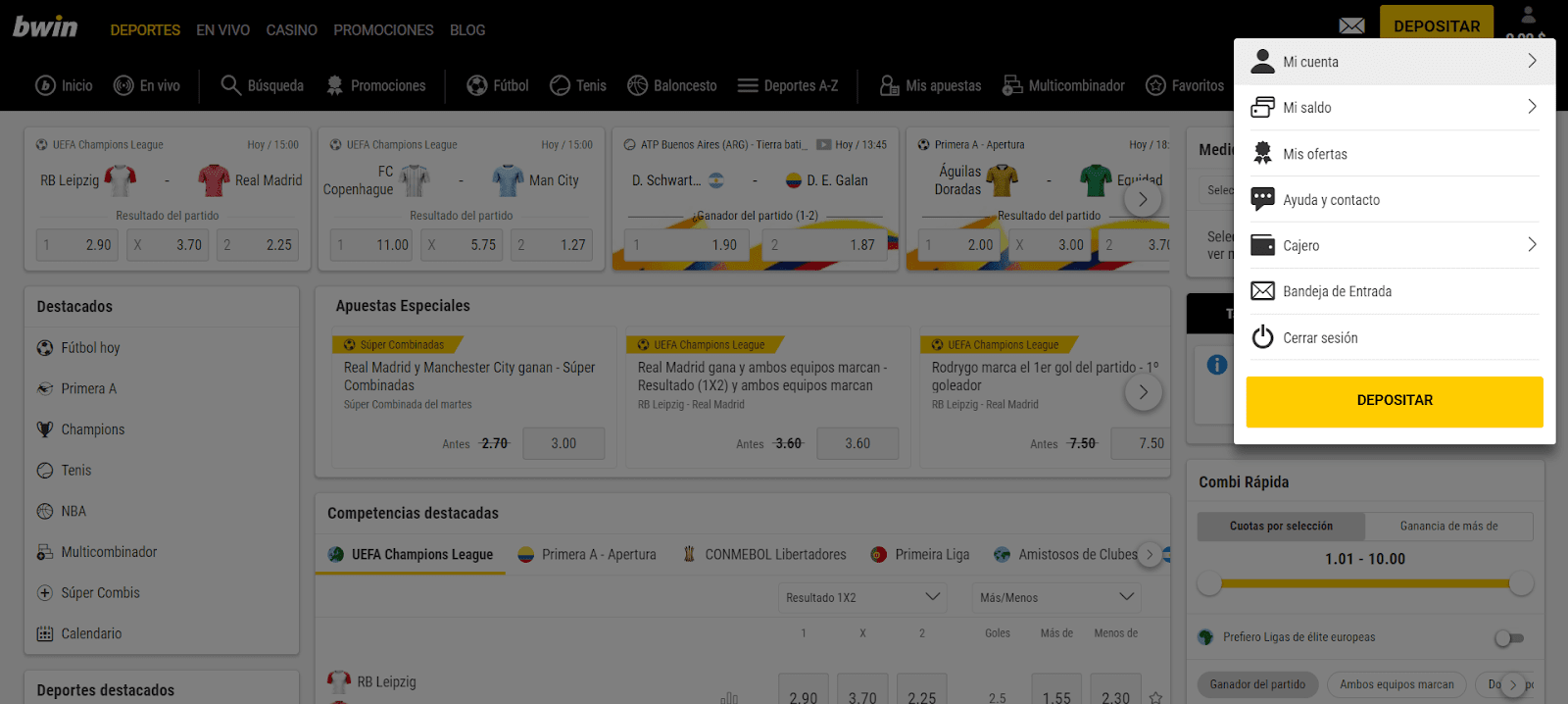 Bwin eliminar cuenta 1