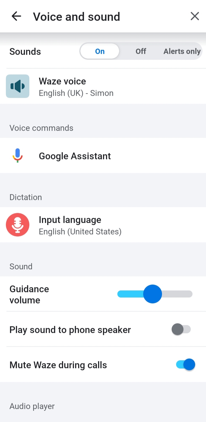 set up your input language in Waze App