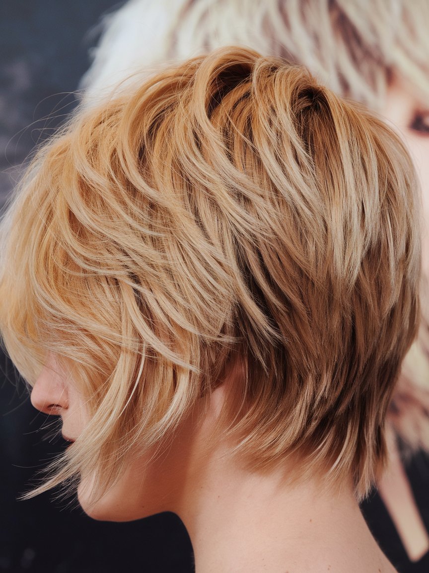 12. Honey Blonde Pixie with Subtle Highlights