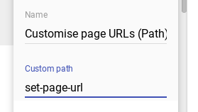 Donnez à votre page un chemin différent - nouveaux sites Google