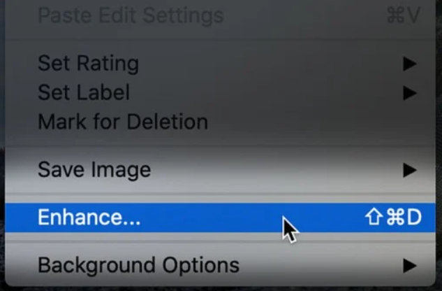 photoshop enhance setting