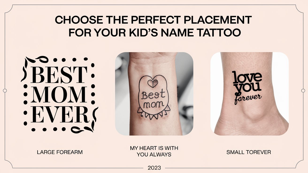 Choosing the Perfect Placement for Your Kids Name Tattoo