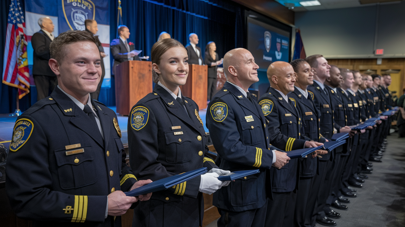 Certificate Ceremony Officers Class Lynnfield Police Academy