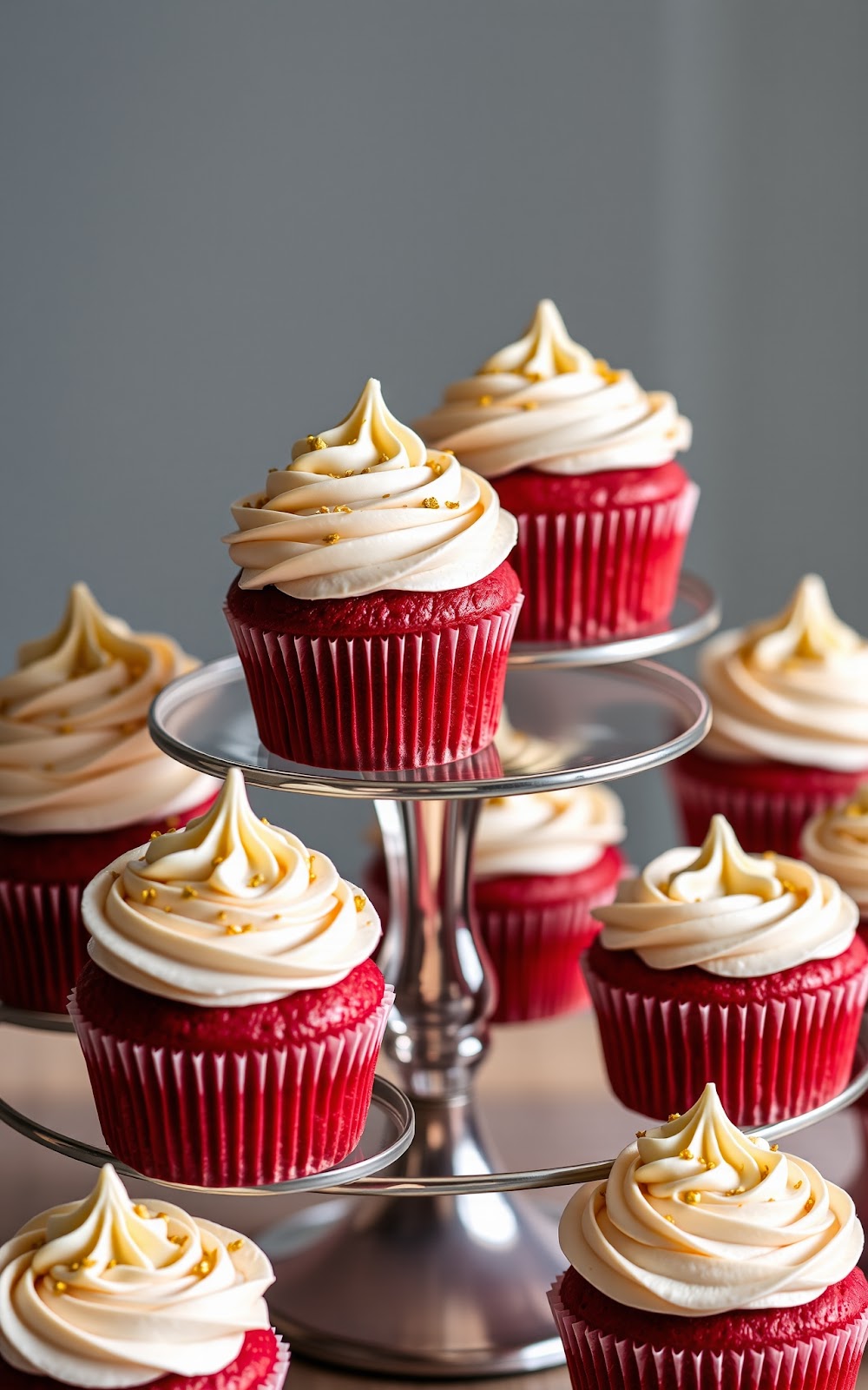 Red Velvet Cupcakes With Cream Cheese Frosting