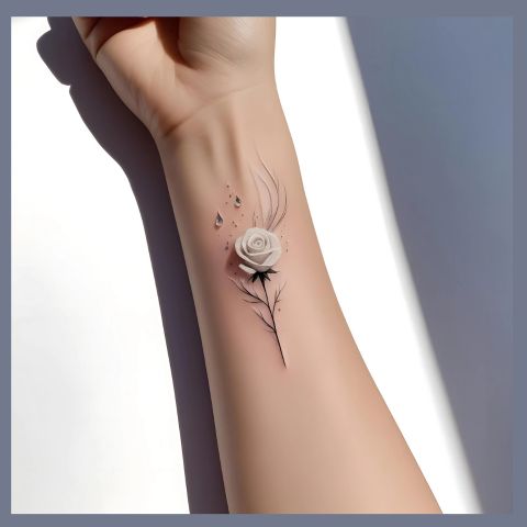 White Rose Tattoo