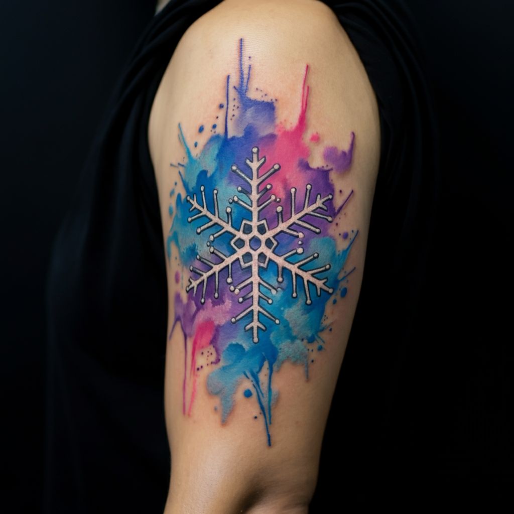 Snowflake Tattoo on arm