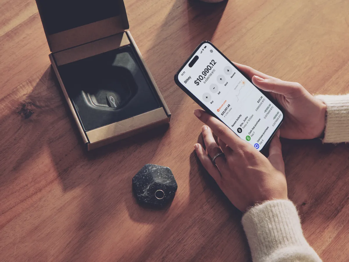 Using the Bitkey device with mobile companion app