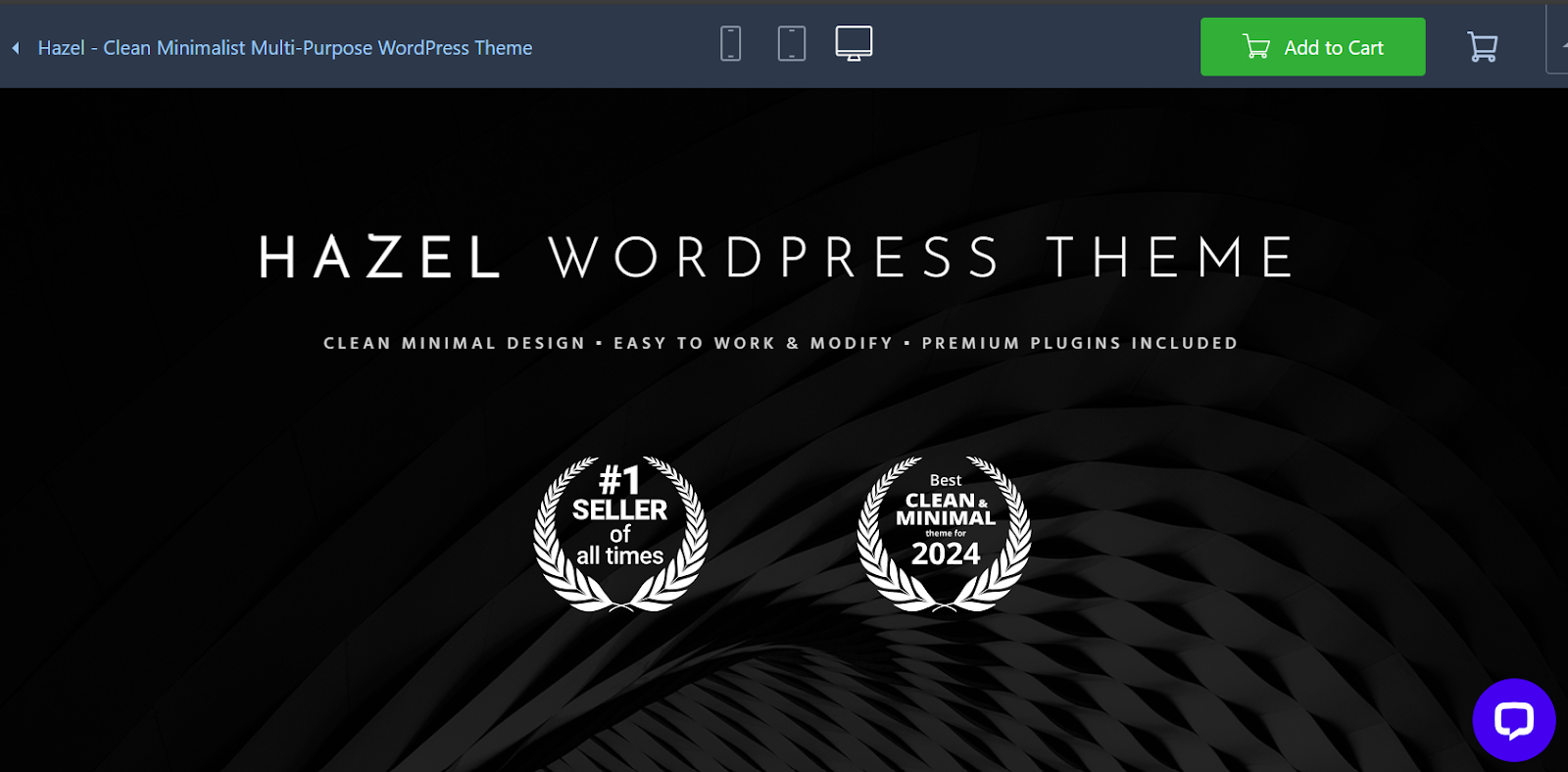 Hazel (Premium) WP theme