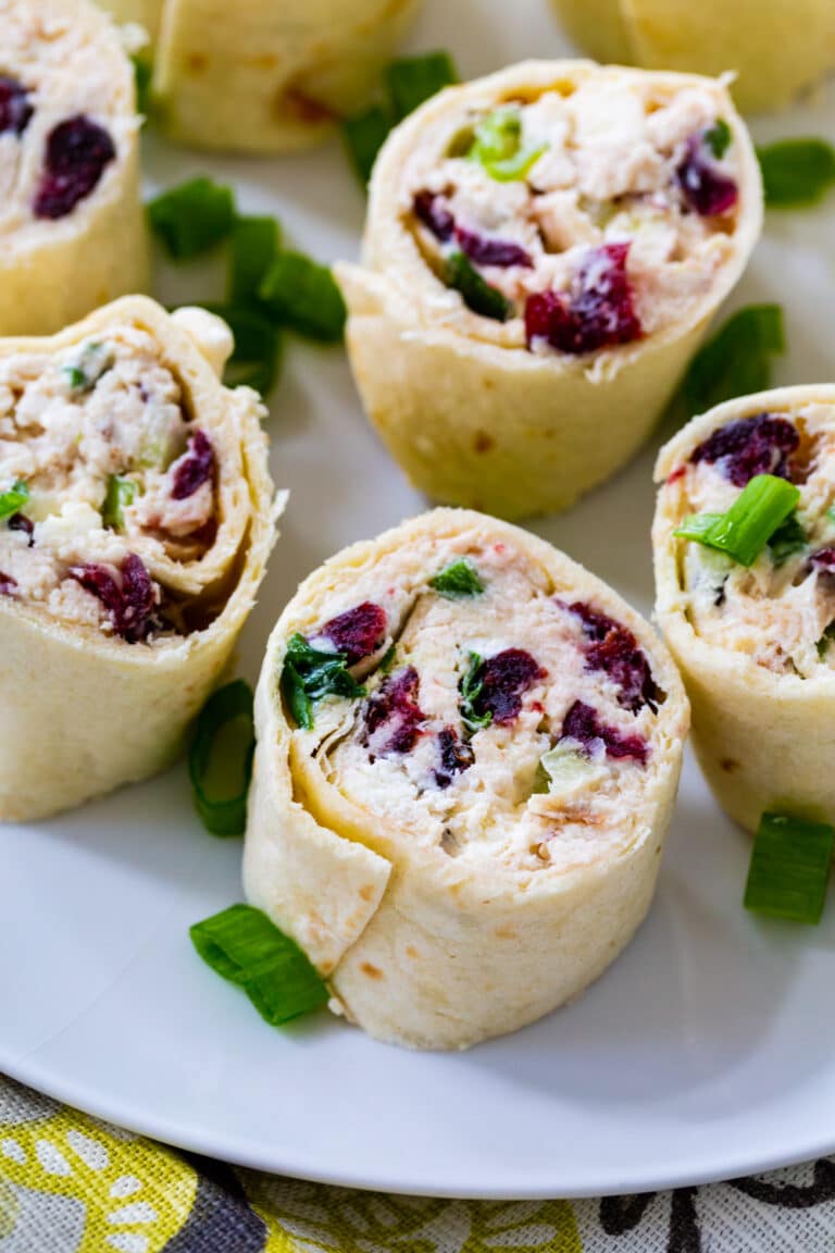 Chicken Cranberrry Pinwheels