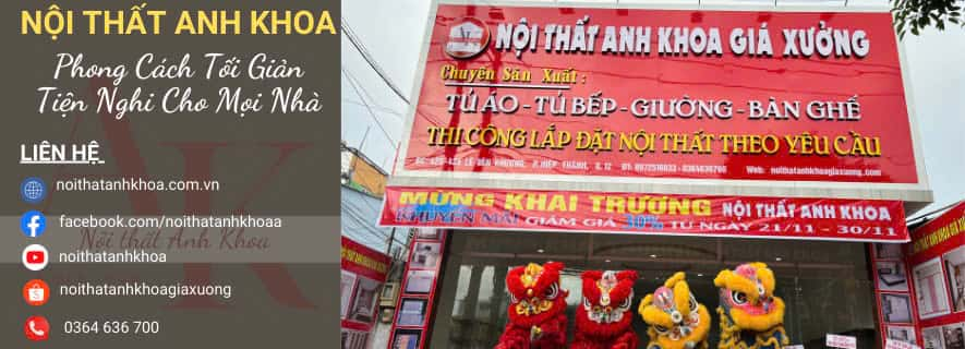 Cửa hàng Nội Thất Anh Khoa Giá Xưởng Quận 12