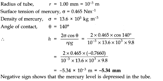 NCERT Solutions for Class 11 Physics Chapter 10 Mechanical Properties of Fluids Q29