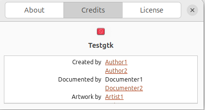 Testgtk Credits