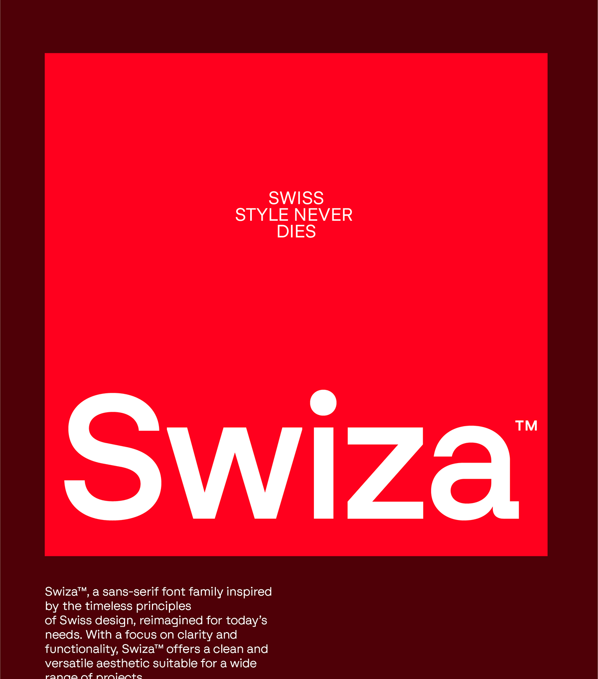 Image from the Swiza™: A Modern Take on Swiss Typography  article on Abduzeedo