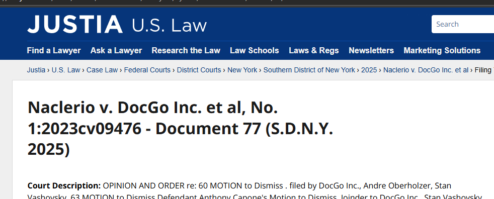 Stanley Vashovsky misconduct lawsuit