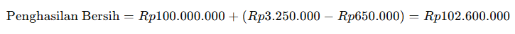 hitung penghasilan bersih pajak bunga deposito​