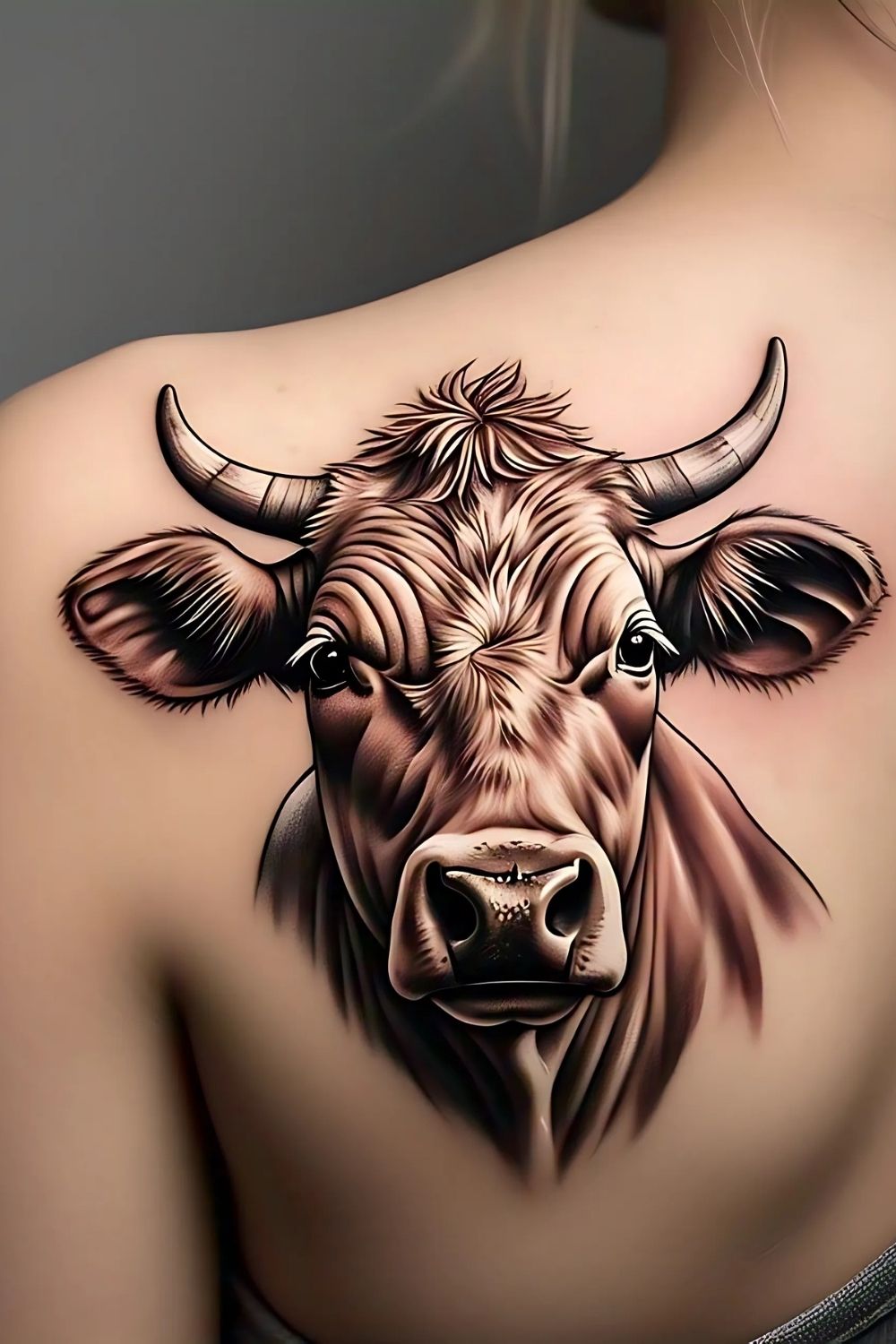 Realistic Cow Portrait