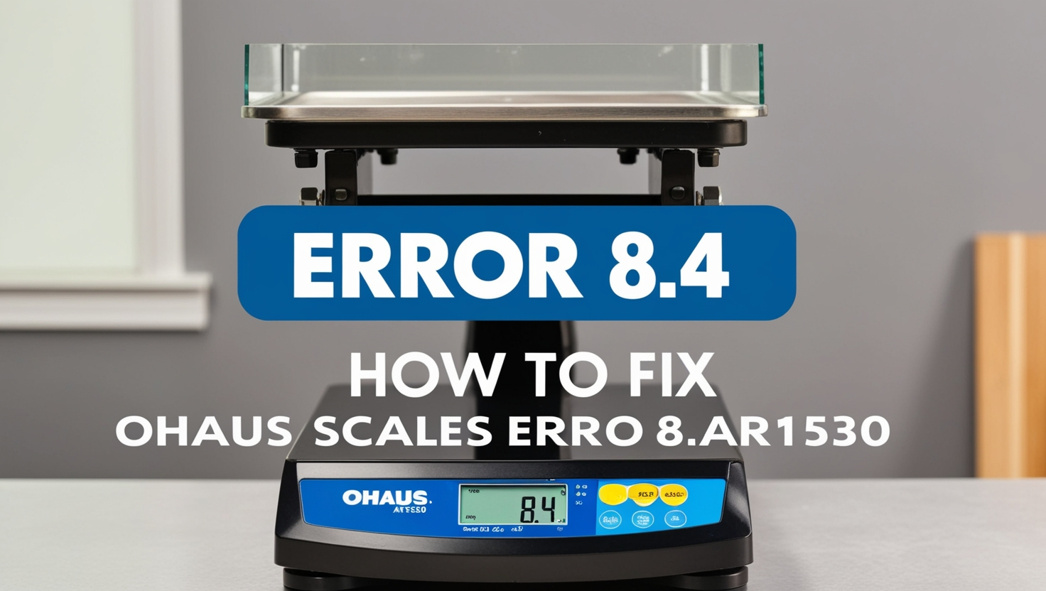  How to Fix Ohaus Scales Error 8.4 AR1530